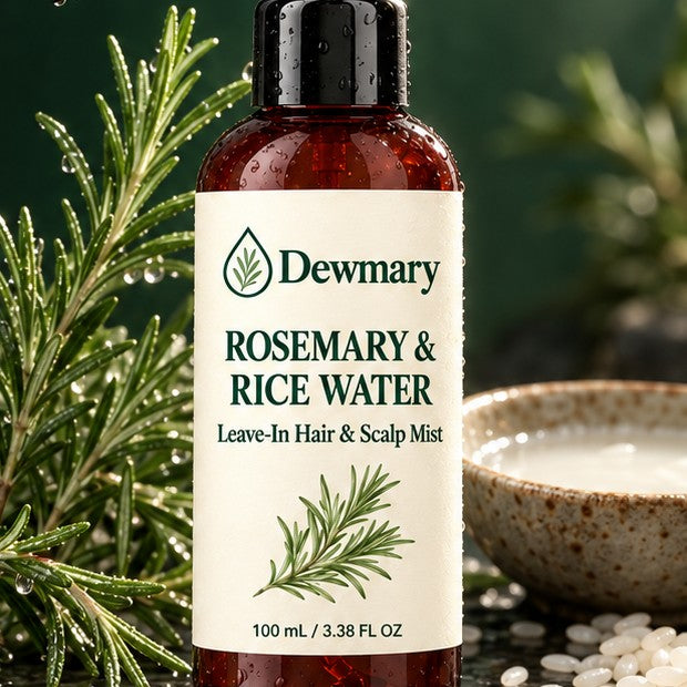 Dewmary bottle covered in water drops